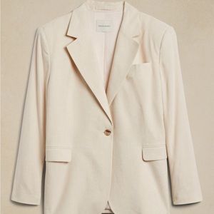 Relaxed Linen Blend Blazer